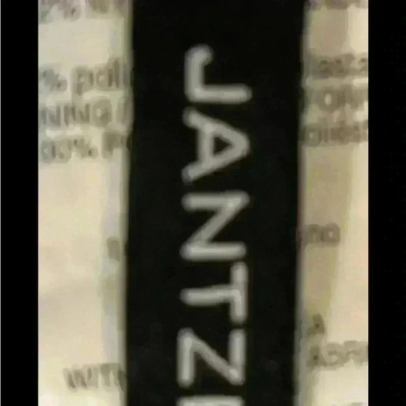 Jantzen One Piece Swimsuit size 14 Geometric Black White Adjustable Slimming - Picture 5 of 6